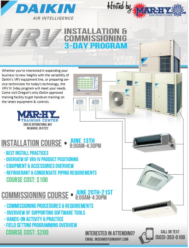 Daikin VRV Installation & Commissioning Program (Installation Course