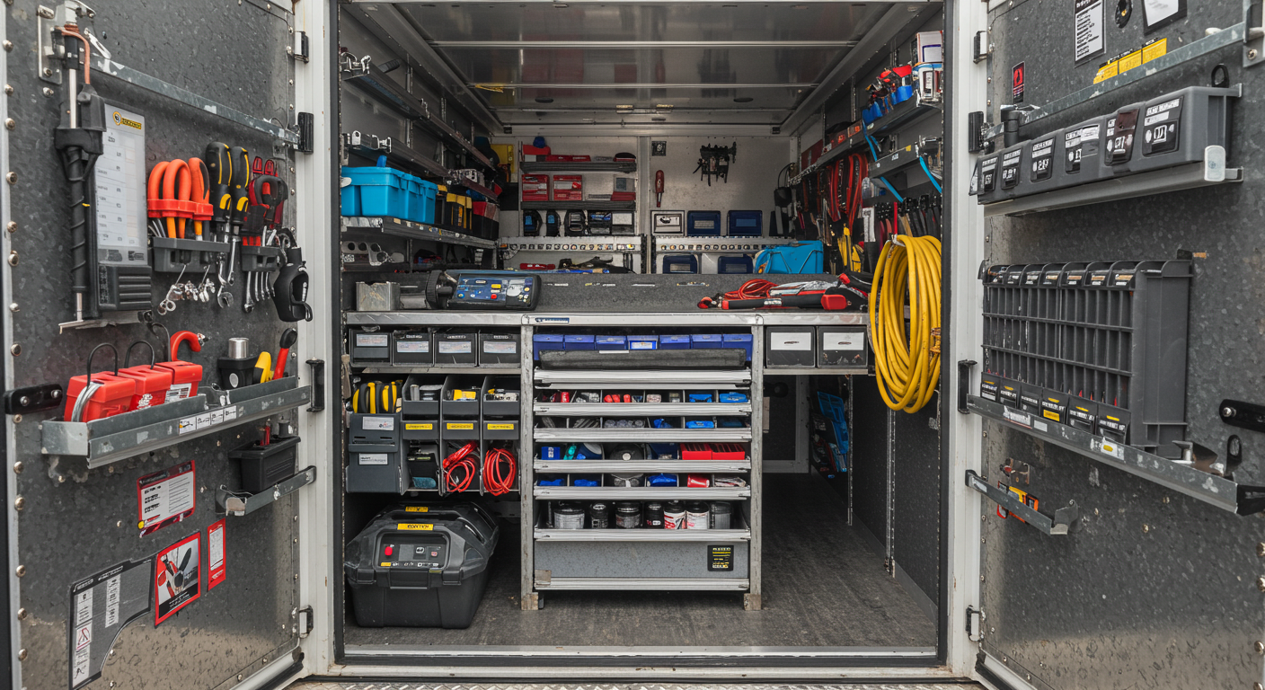 HVAC truck organization