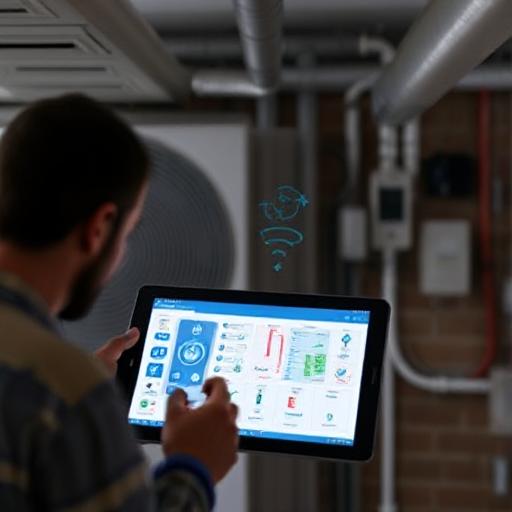 Remote-controlled HVAC maintenance system