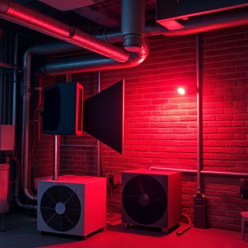 Noise-reducing HVAC equipment
